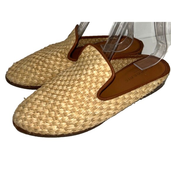 Clergerie Made in France Women’s Raffia Mule Flat size 38.5/7.5 Boho - Picture 1 of 9